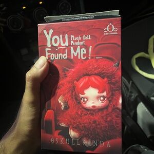 POP Mart Skullpanda You Found Me Series Plush Pendant Keychain GHOSTIE